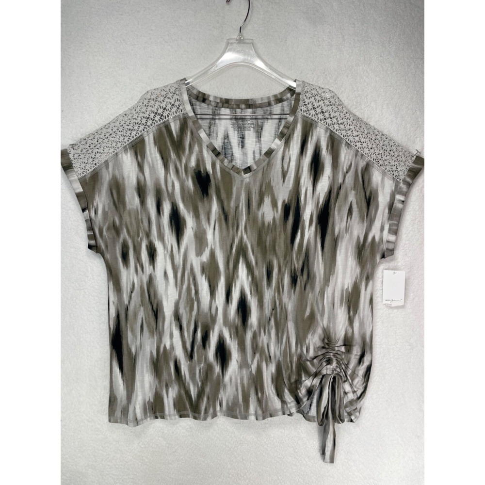 Westbound Woman 2X Short Sleeve T Shirt w/ Shoulder Accents NWT